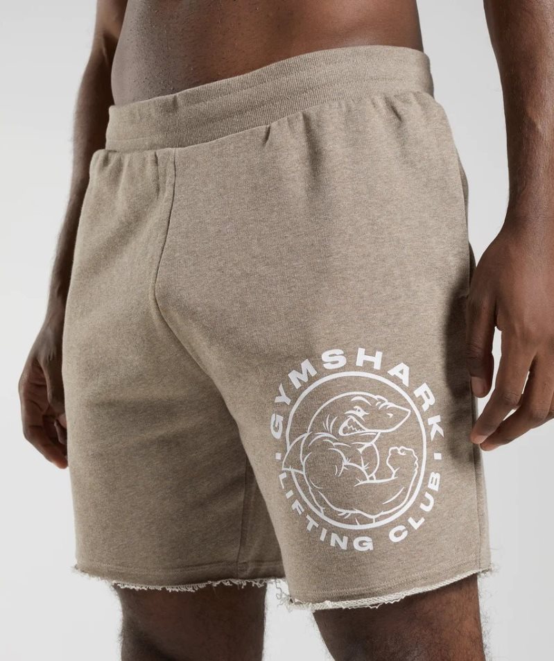 Men's Gymshark Legacy Shorts Khaki | CA 8N7103